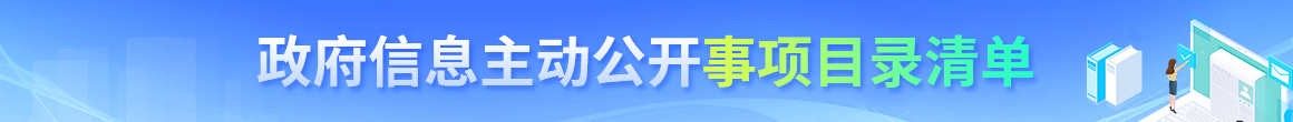 政府信息主动公开事项目录