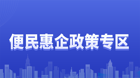 便民惠企政策