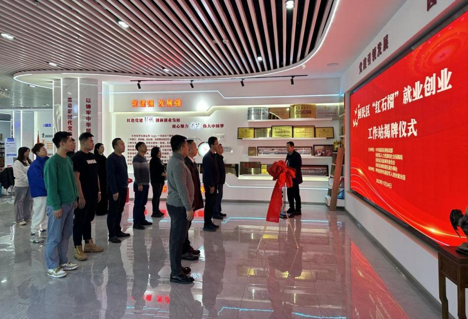 回民区举行“红石榴”就业创业工作站揭牌仪式相关图片